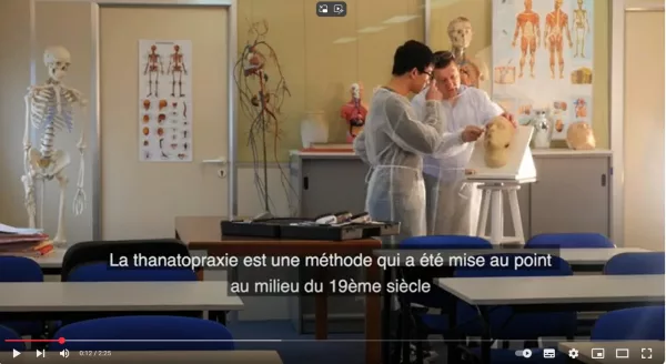 vidéo soins de thanatopraxie